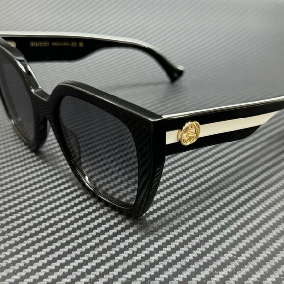 NEW Gucci White Stripe Women's Sunglasses - Picture 1 of 5